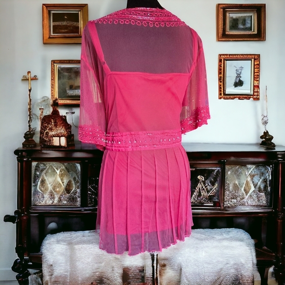 LANE BRYANT Fuschia pink 2 pc. 22/24 Like new. - Picture 4 of 9